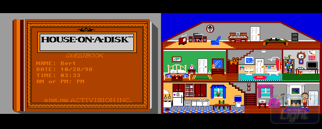 Little Computer People: House-On-A-Disk - Double Barrel Screenshot