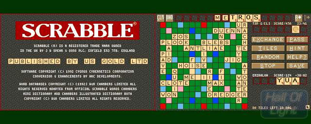 Scrabble - Double Barrel Screenshot