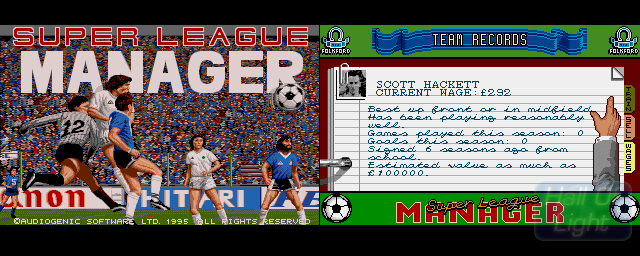 Super League Manager - Double Barrel Screenshot