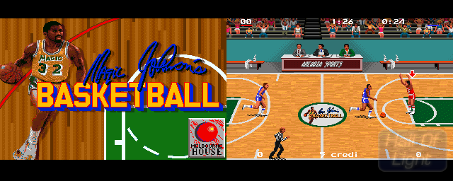 Magic Johnson's Basketball - Double Barrel Screenshot