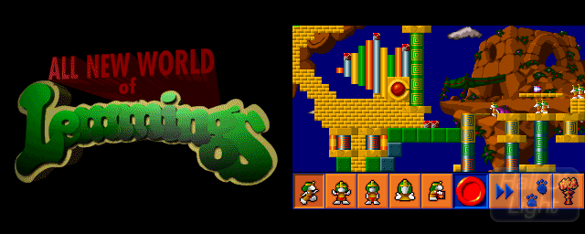 All New World Of Lemmings - Double Barrel Screenshot