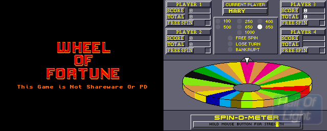 Wheel Of Fortune - Double Barrel Screenshot