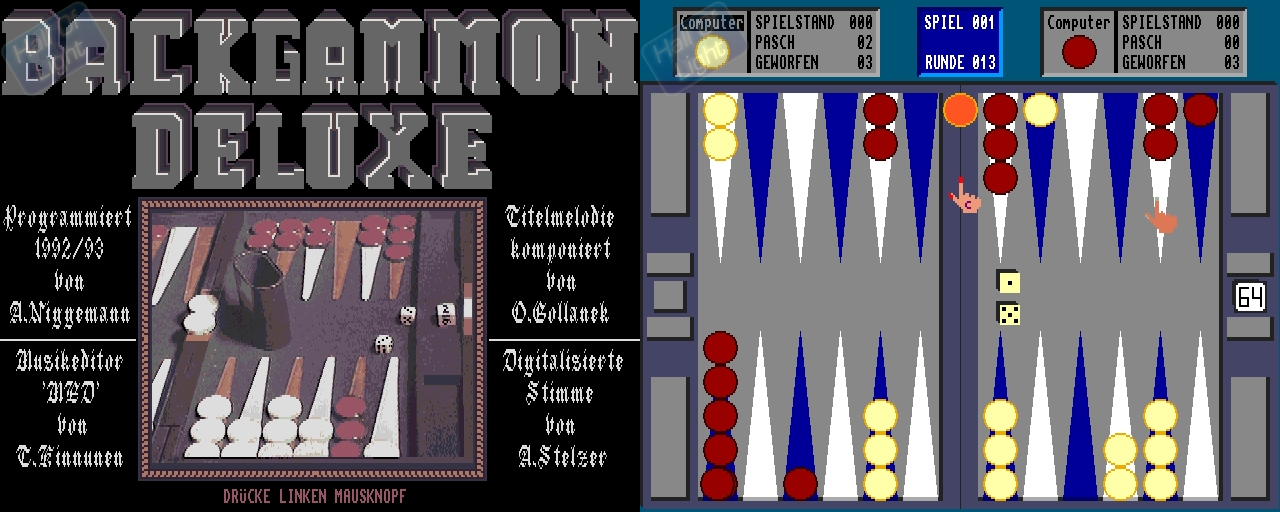 Backgammon (Schatztruhe) - Double Barrel Screenshot