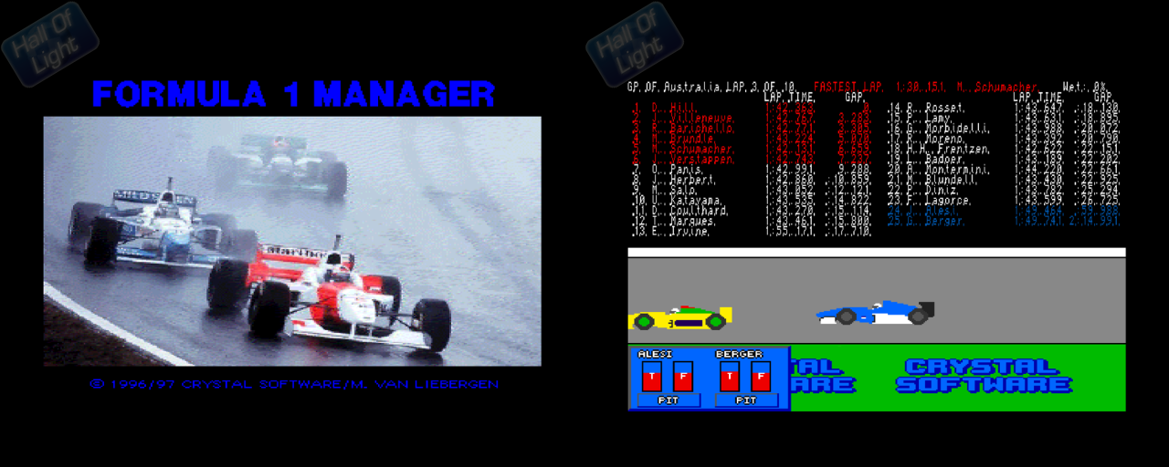 Formula 1 Manager - Double Barrel Screenshot