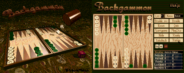 Backgammon (Magic Soft) - Double Barrel Screenshot