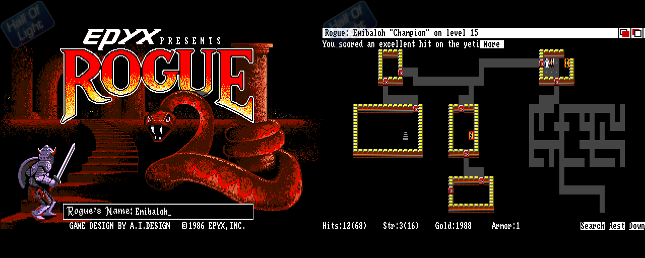 Rogue: The Adventure Game - Double Barrel Screenshot