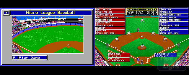 MicroLeague Baseball: The Manager's Challenge - Double Barrel Screenshot