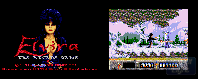 Elvira: The Arcade Game - Double Barrel Screenshot