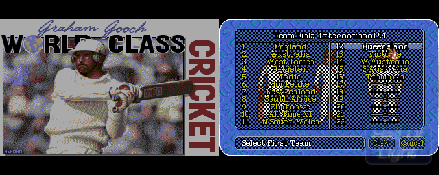 Cricket 94/95 Data Disk - Double Barrel Screenshot