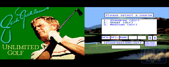 Jack Nicklaus Presents The Major Championship Courses Of 1990 - Double Barrel Screenshot