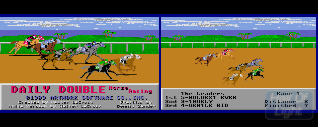 Daily Double Horse Racing - Double Barrel Screenshot