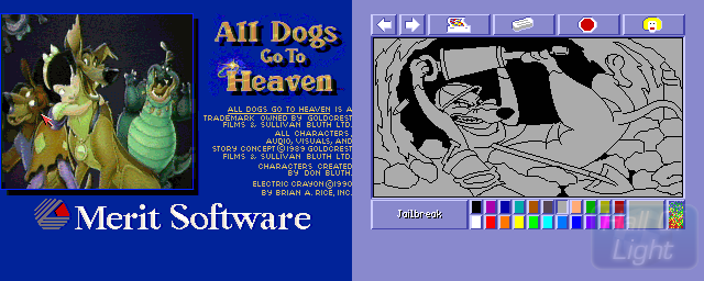 All Dogs Go To Heaven: Electric Crayon Deluxe - Double Barrel Screenshot