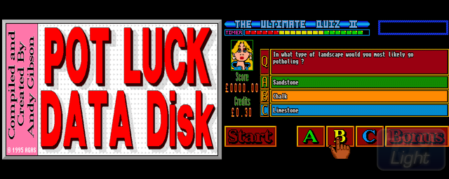 Ultimate Quiz II, The: Pot Luck Data Disk 1 - Double Barrel Screenshot