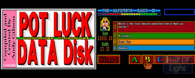 Ultimate Quiz II, The: Pot Luck Data Disk 2 - Double Barrel Screenshot