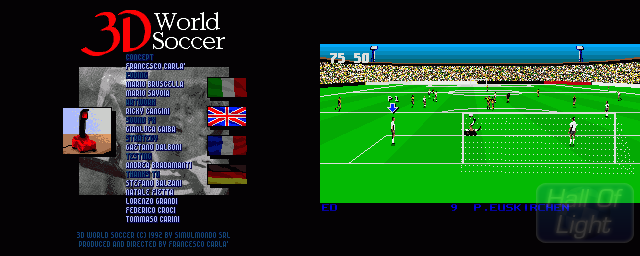 3D World Soccer - Double Barrel Screenshot
