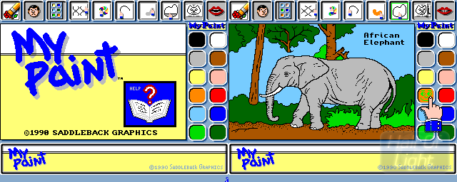 African Rainforest, The: A My Paint Coloring Book - Double Barrel Screenshot