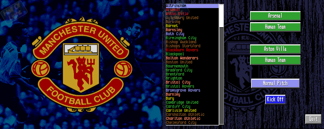 Manchester United Premier League Champions 1994-95 Season Data Disk - Double Barrel Screenshot