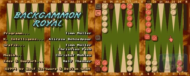 Backgammon Royal - Double Barrel Screenshot