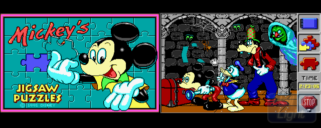 Mickey's Jigsaw Puzzles - Double Barrel Screenshot
