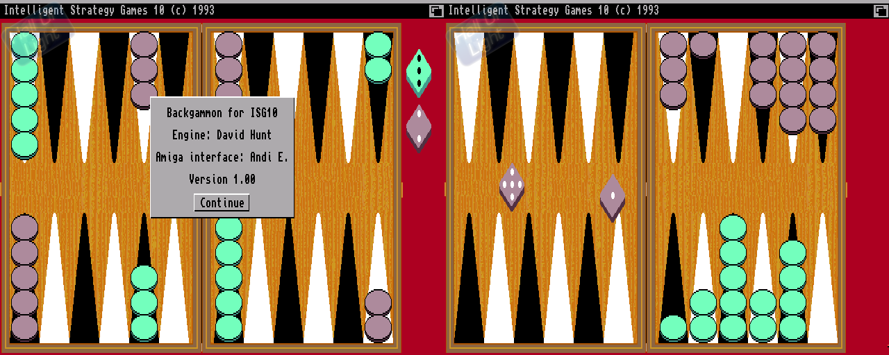 Backgammon (Oxford Softworks) - Double Barrel Screenshot